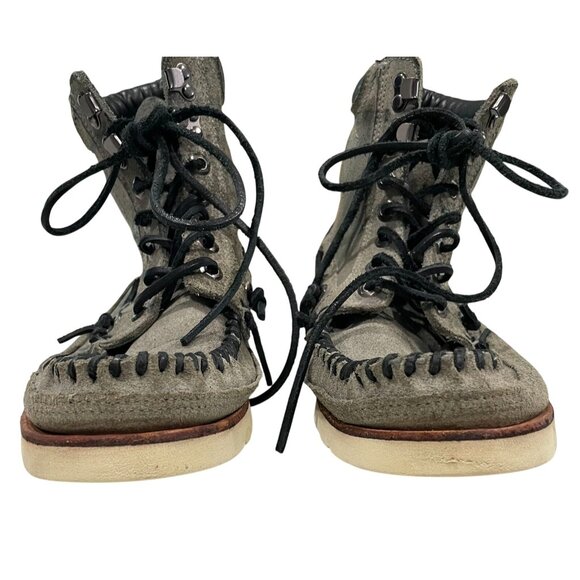 Sebago Shoreham Boots size 8 Taupe Westerly Moccasin Style Leather Ankle Utility main image 8